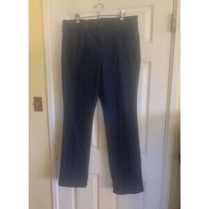 NYDJ Marilyn Straight Stretch Lift x Tuck Dark Denim High Rise Jeans Size 16